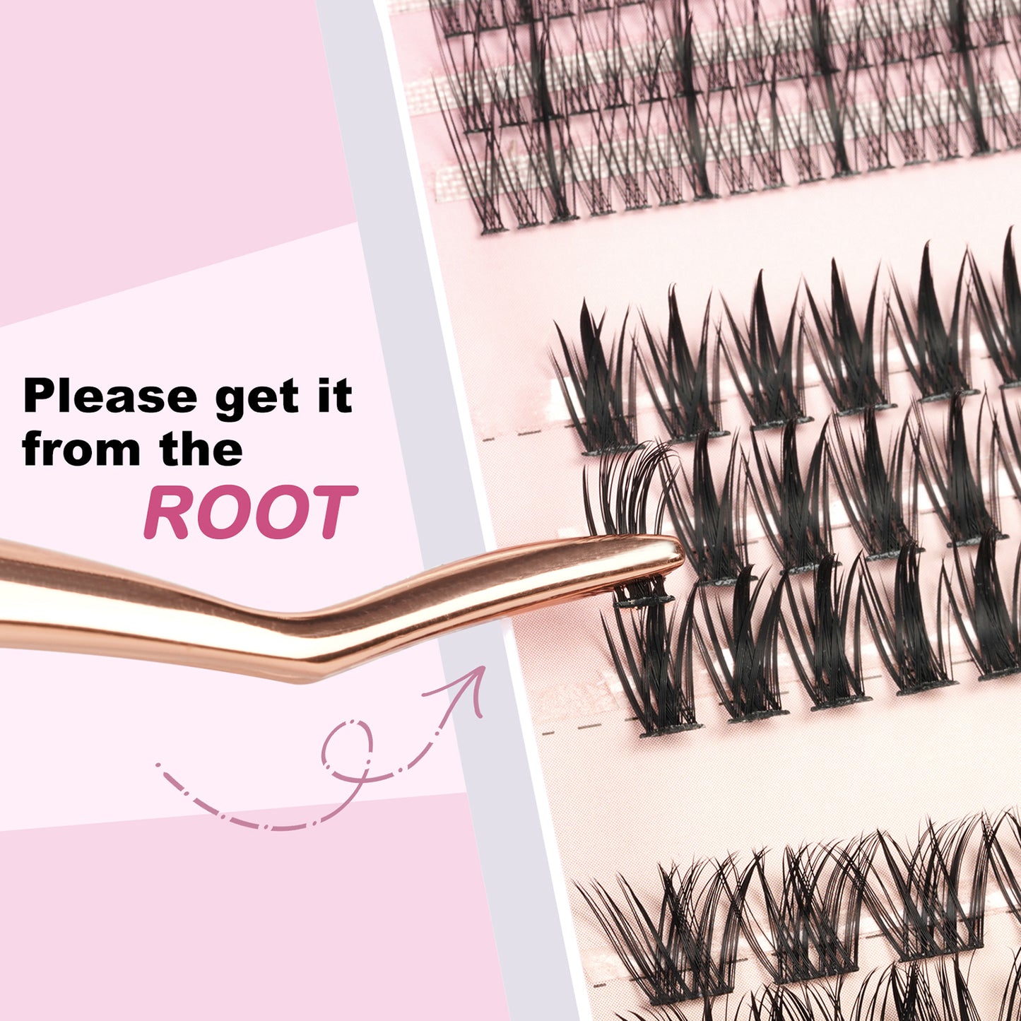 UILULU DIY Cluster Lashes 4 Styles In One Individual Natural Lashes Clusters With Bottom Lashes, False Eyelashes Manga Lash Clusters At Home Lash Extensions (U01-4in1, 5-16MM Lash Only)