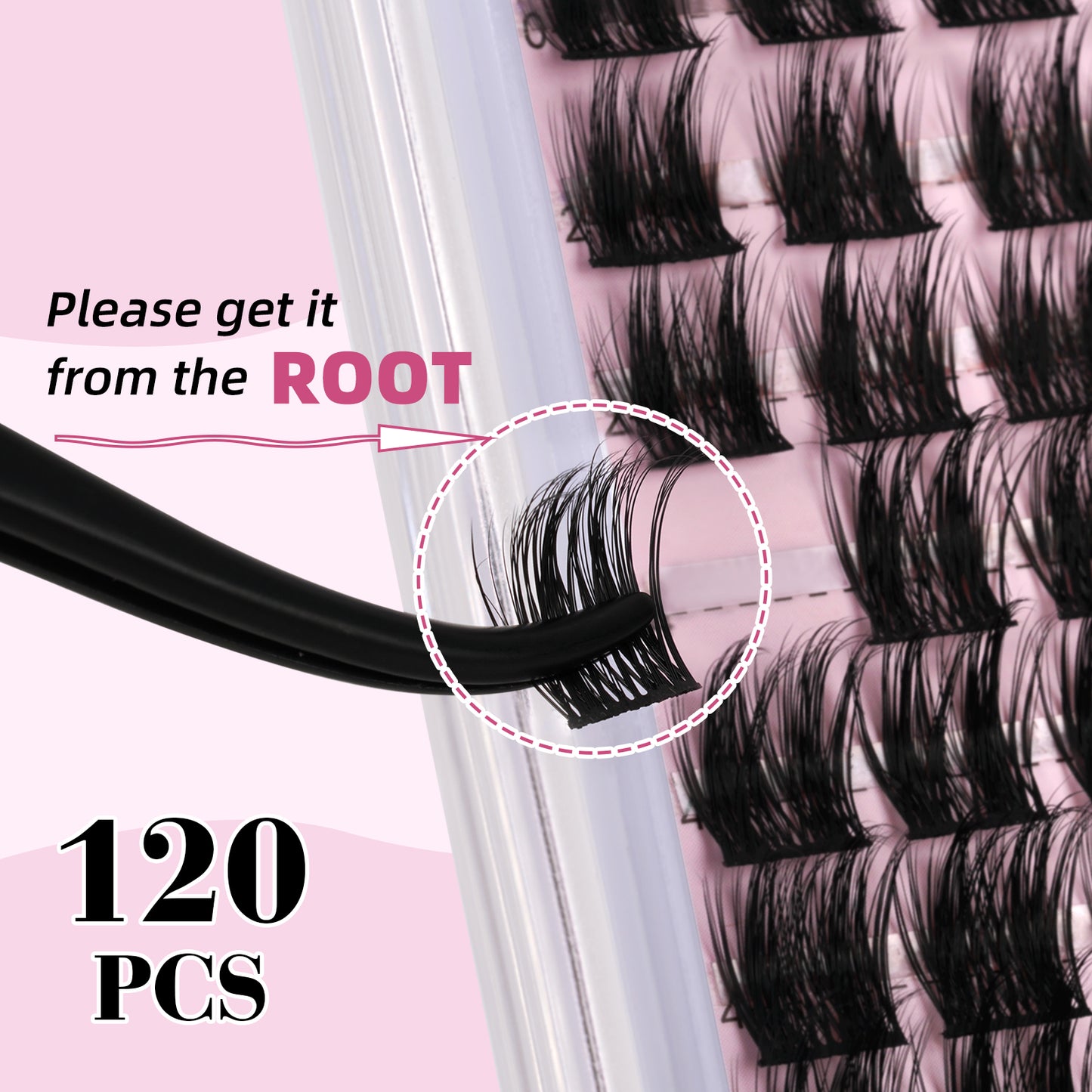 Uilulu Lash Clusters D Curl Fluffy Individual Lashes 0.07D 10-18 MIX 120 Eyelashes Clusters Lashes DIY Lash Extensions at Home False Lashes Wide Band Wispy Eye Lash Clusters(U05 Lash Only, 10-18mix)